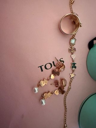 Conjunto Tous: Anillo, Pulsera y Pendientes