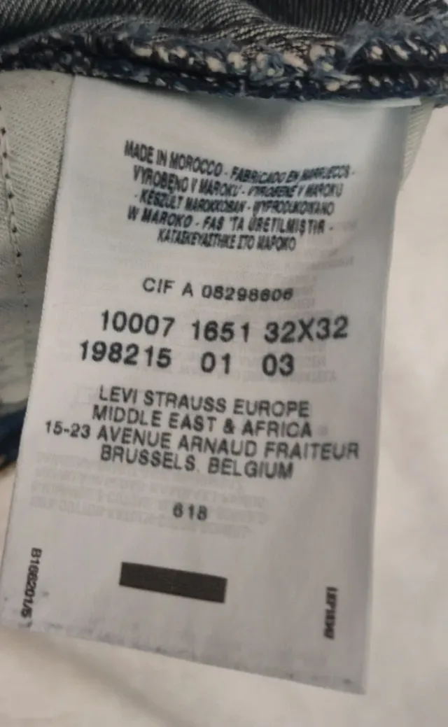 Vaqueros Levi's Engineering W32L32