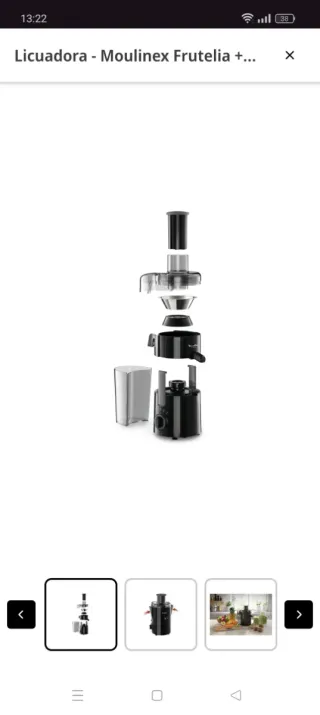 Licuadora Moulinex Frutelia JU3708 Negra