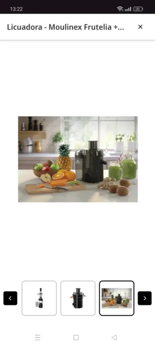 Licuadora Moulinex Frutelia JU3708 Negra