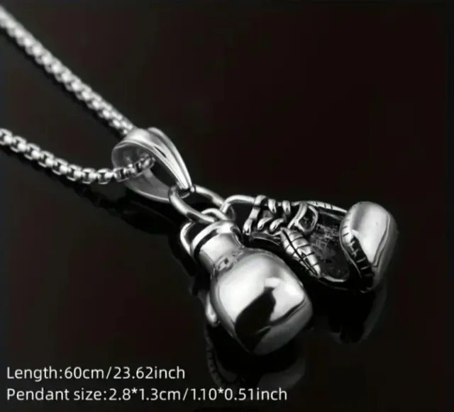 Cadena con colgante guantes de boxeo