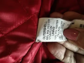 Casaco Zara Preto e Vermelho