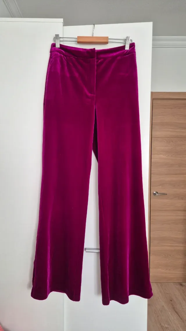 Pantalón nuevo con etiqueta de fiesta terciopelo r