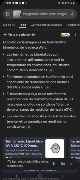 2 Termómetro Waft 60°C Posterior