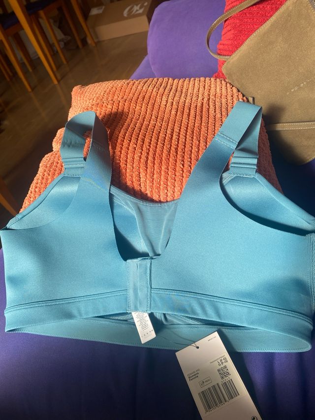 Sujetador deportivo Nike Talla L Azul