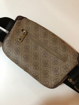 Riñonera Original Guess Beige y Marrón