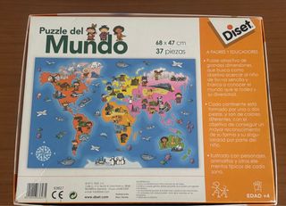 Puzzle del Mundo Diset 37 piezas a partir 4 años