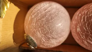 Palle Natale Vetro Rosa Sia