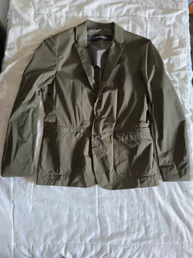 Saco Calvin Klein Hombre Verde Oliva