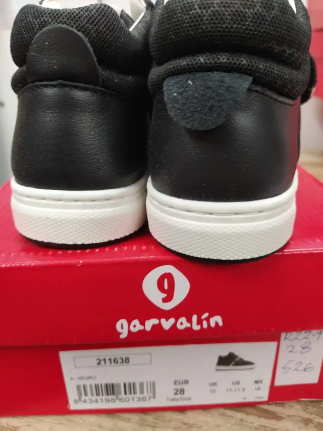 Zapatillas Garvalin niño negras
