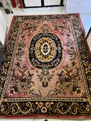 Tapete oriental vermelho - usado