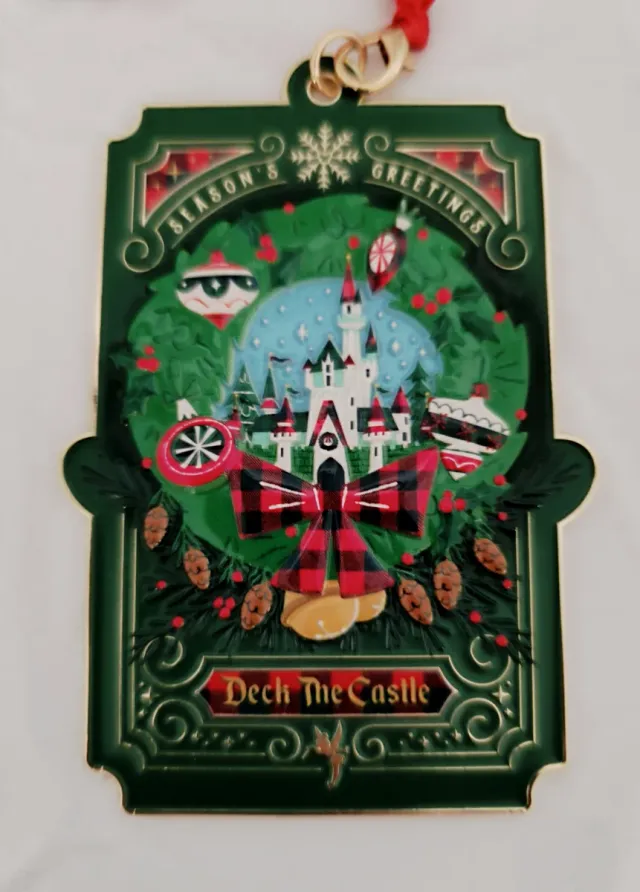 Adorno Navidad Disney Metálico Deck The Castle