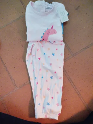 Pigiama bambina unicorno e stelle