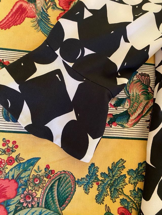 Vestito fantasia bianco e nero