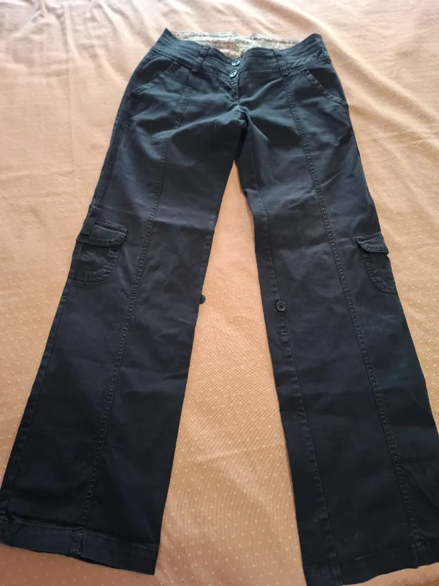 Pantalones cargo negros