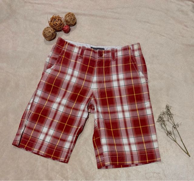 Bermuda cuadros hombre