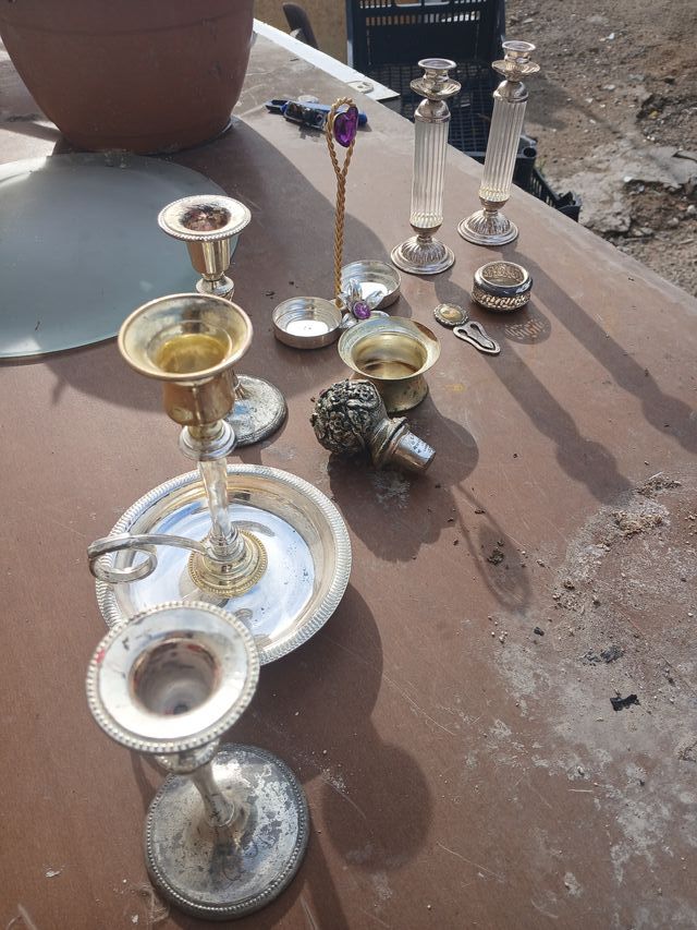 Set Candelabri Argento 1000