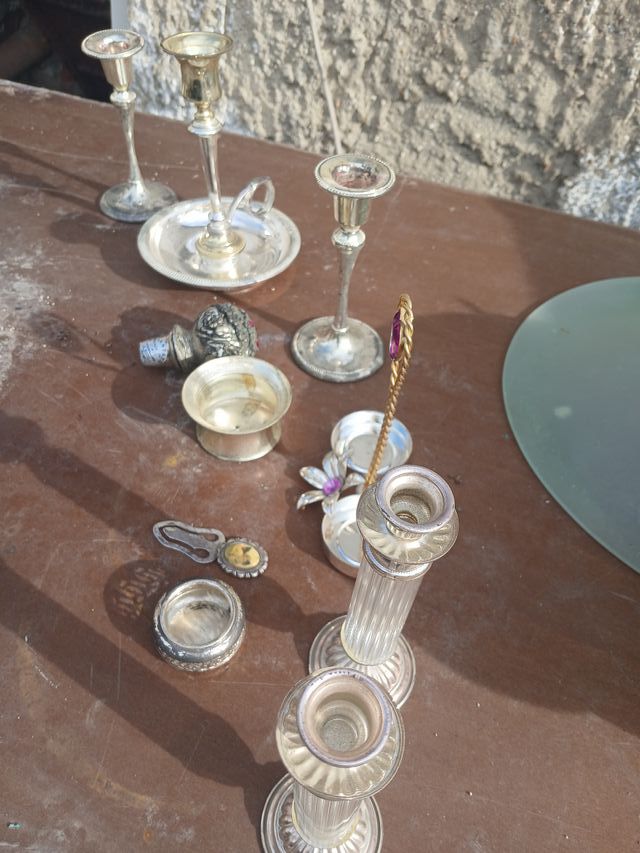 Set Candelabri Argento 1000