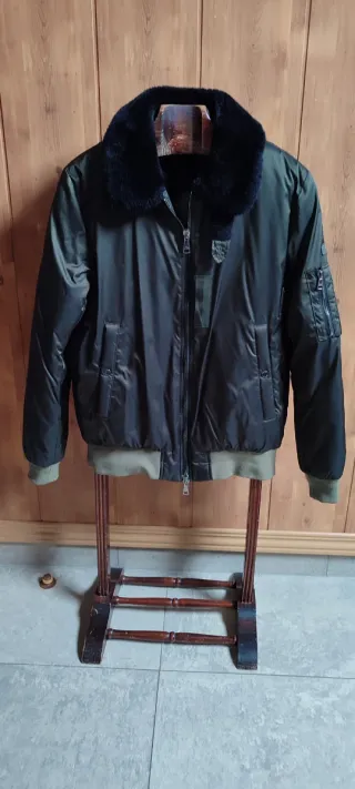 CHAQUETA BOMBER PLUMAS  VERDE TATRAS HOMBRE