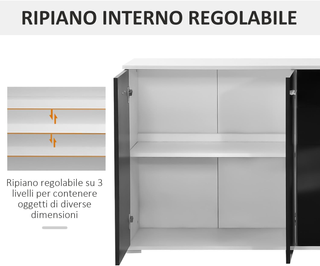 Comò, Mobiletto per Soggiorno e Camera con 3 ante