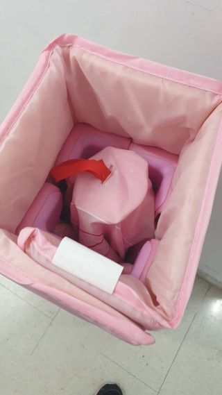 Parque infantil bebé rosa Asalvo cuadrado