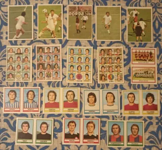 17 figurine Panini Calciatori 1973-74 con velina