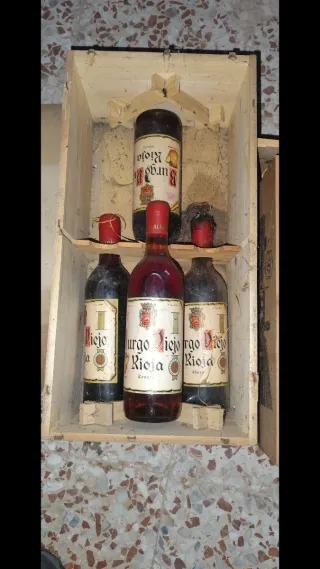 Caja Vino Rioja Antiguo Colección Original