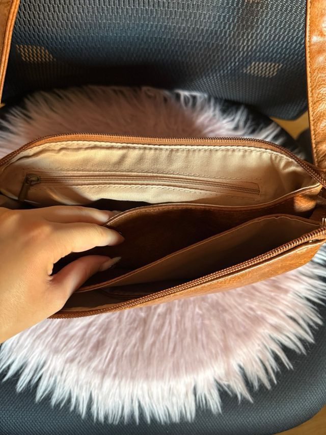 Bolso bandolera marrón