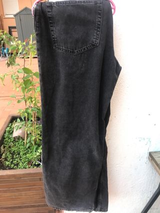 Pantalón tejano wide wide leg