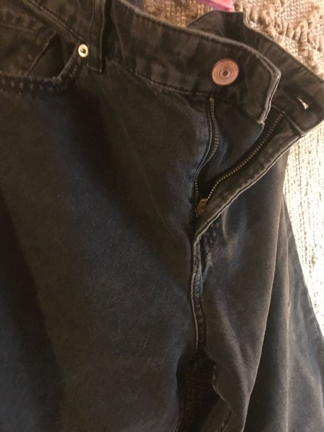 Pantalón tejano wide wide leg