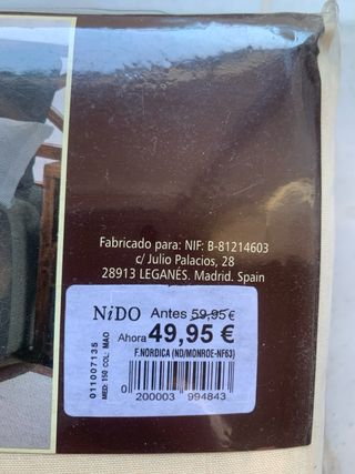 Funda Nórdica Nido 150cm