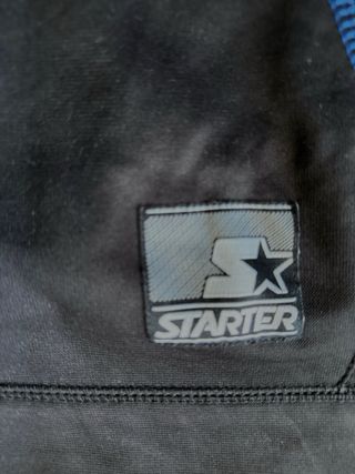 Felpa Starter USA senza maniche nera e blu