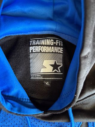 Felpa Starter USA senza maniche nera e blu