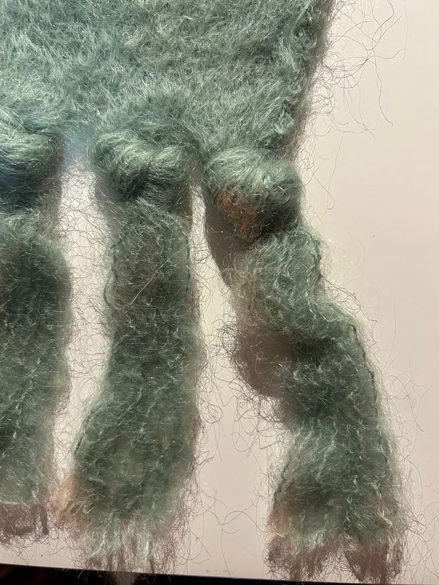 Sciarpa Pure Mohair verde