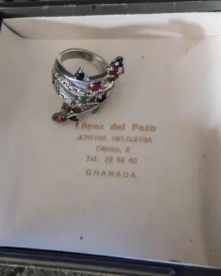 Anillo Plata Ley Multicolor López del Pozo