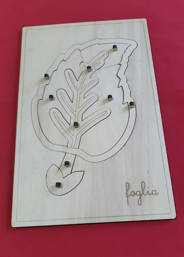 Puzzle in legno Foglia