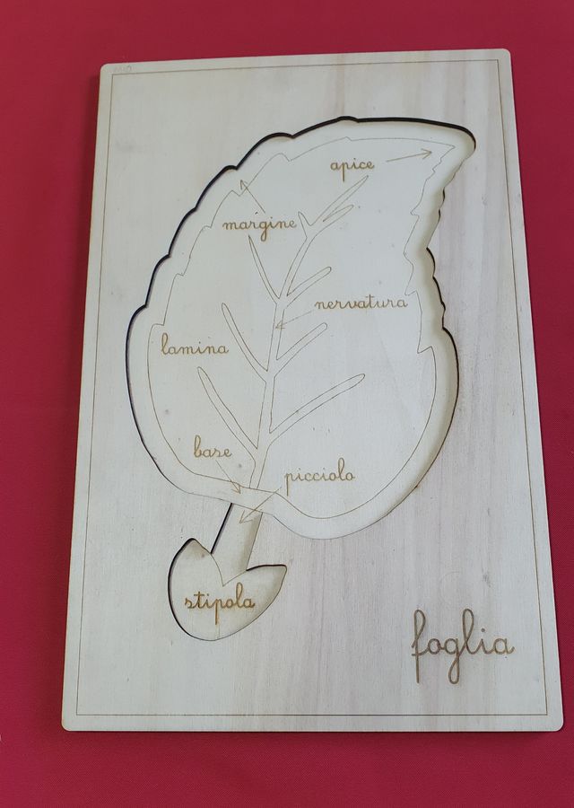 Puzzle in legno Foglia