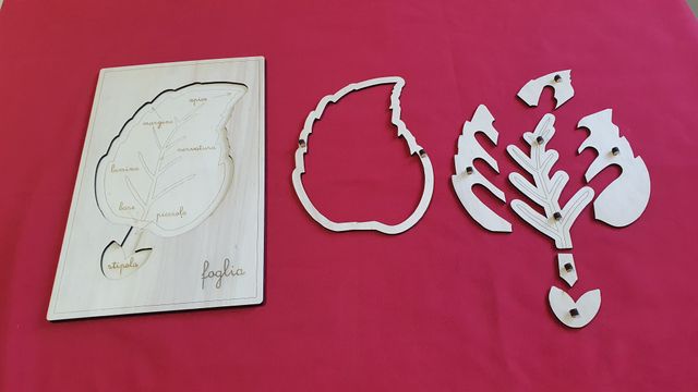 Puzzle in legno Foglia