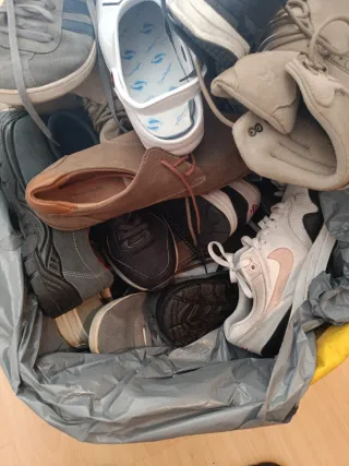 Lote de zapatos y zapatillas variadas