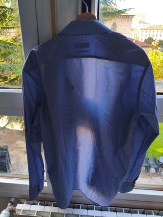 Camisa HUGO BOSS Regular Fit azul cuadros talla 43