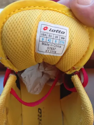 Scarpe Lotto Unisex Rosse e Gialle