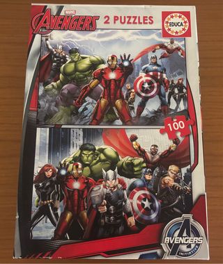 Puzzle Educa Marvel Los Vengadores 2x100 piezas