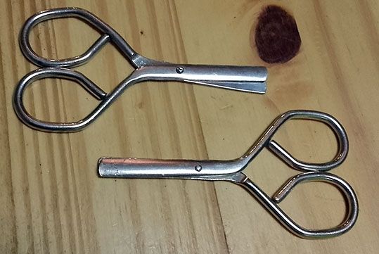 Tijeras escolares antiguas - Lote de 2