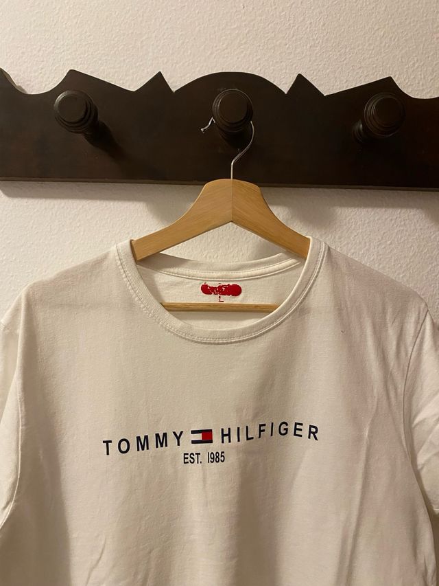 Camiseta Tommy Hilfiger Blanca Talla L