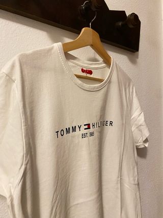 Camiseta Tommy Hilfiger Blanca Talla L