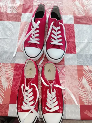 Botas de lona unisex talla 38 y 41.