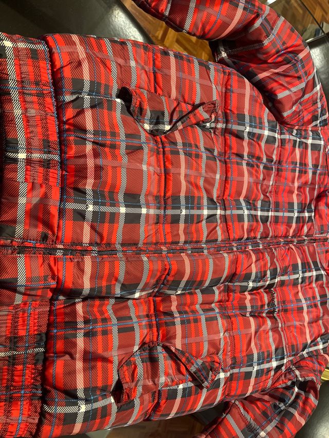 Abrigo Quiksilver Talla M Cuadros Rojo