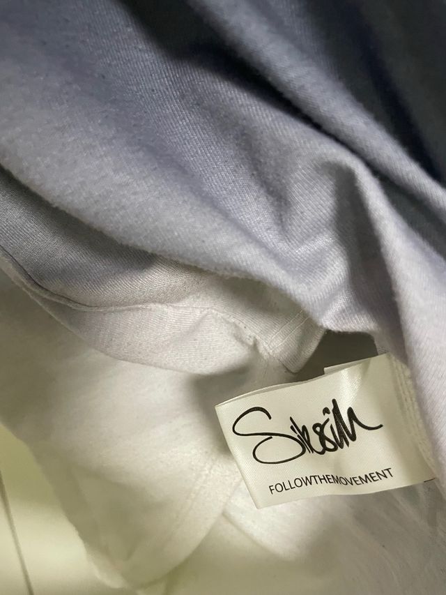 Camiseta SikSilk Degradado Azul y Blanco