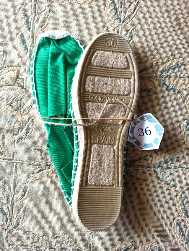 Zapatillas Esparto Verdes Talla 36