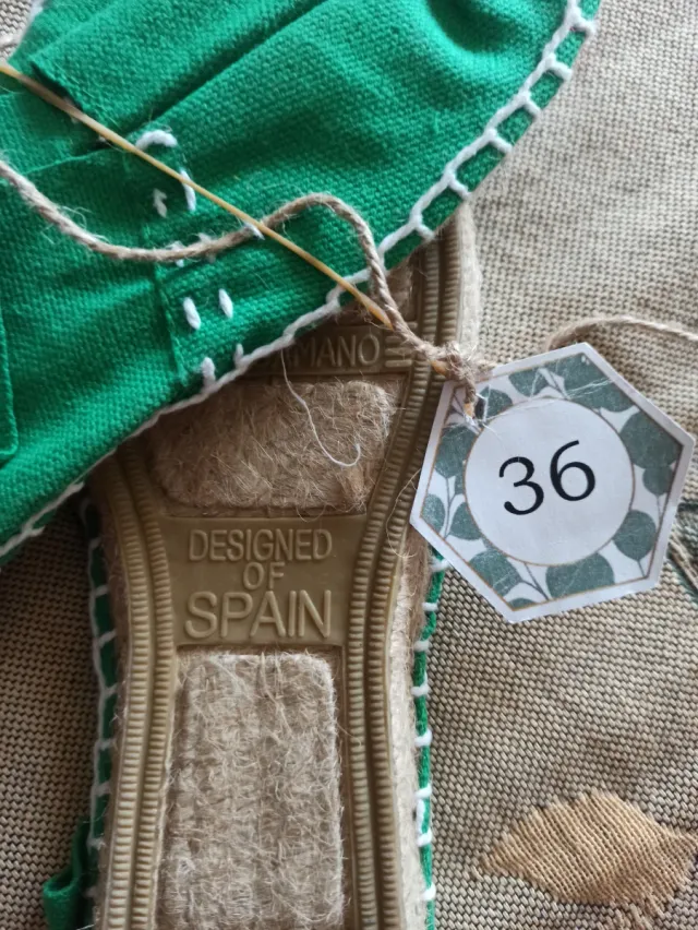 Zapatillas Esparto Verdes Talla 36